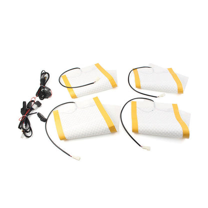 For Trucks Carbon Fiber Heated Seat Heater Pad Kit Car Switch 12V Universal