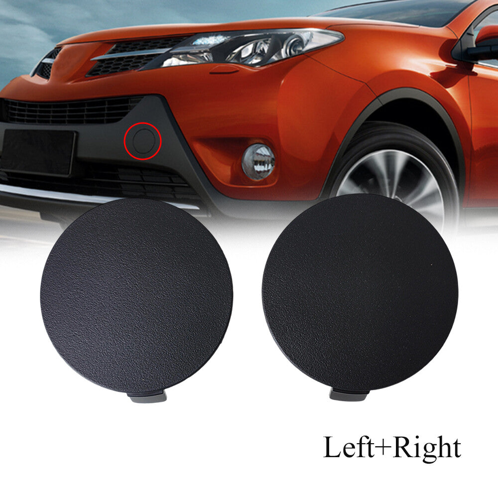 Front Bumper Tow Hook Cover Caps For Toyota RAV4 2013 2014 2015 2PCS LH&RH