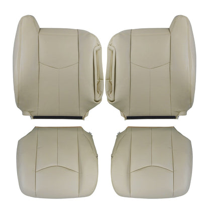 Driver Passenger Bottom & Top Seat Cover For 2003 2004-2006 Chevy Tahoe Leather
