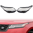 Left & Right Headlight Clear Lens Cover For 2017-2024 Range Rover Velar