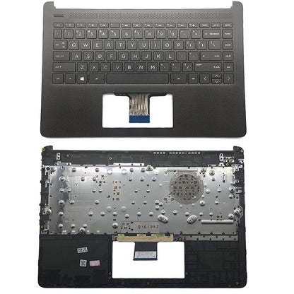 Palmrest For HP 14-DQ1043CL 14-FQ 14-DQ Keyboard Non-Backlit Black M03796-001 US