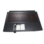 For MSI Katana GF66 MS-1581 MS-1582 Upper Case Palmrest Red Backlit Keyboard New