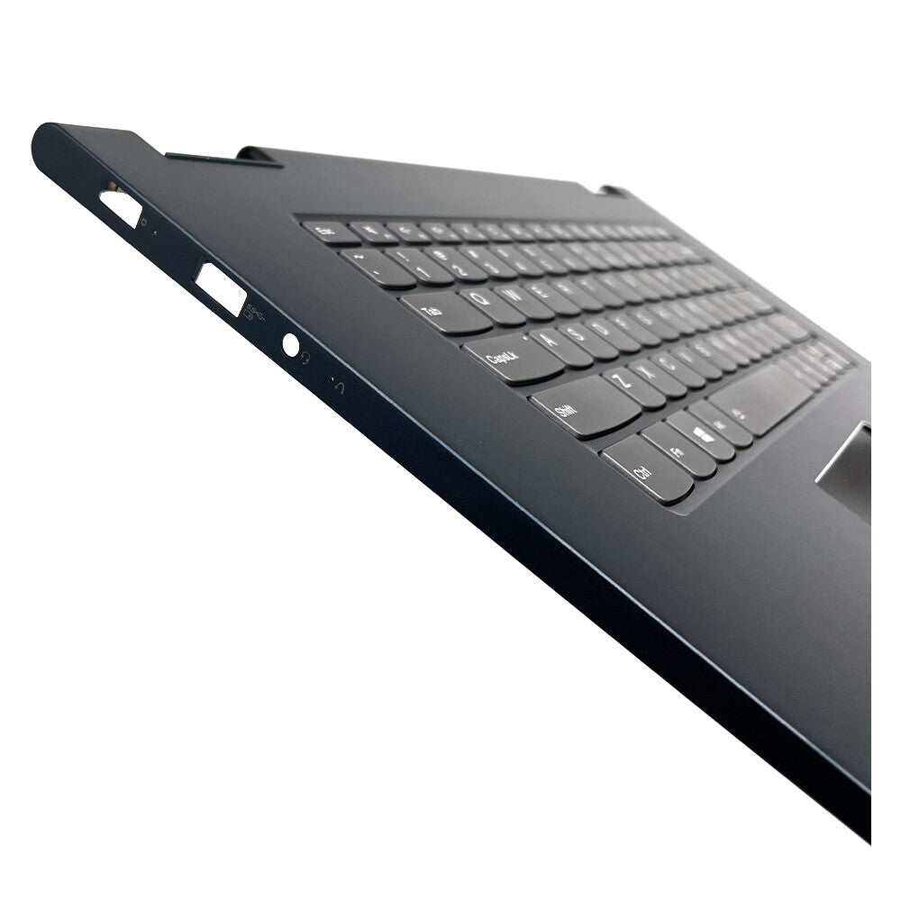 New Blue Palmrest Cover Backlit Keyboard 5CB0U65209 For Lenovo Yoga 730-15IWL US