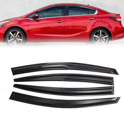 3D WAVY M STYLE WINDOW VISOR RAIN GUARD VENT FOR 2014-2018 KIA FORTE K3 SEDAN