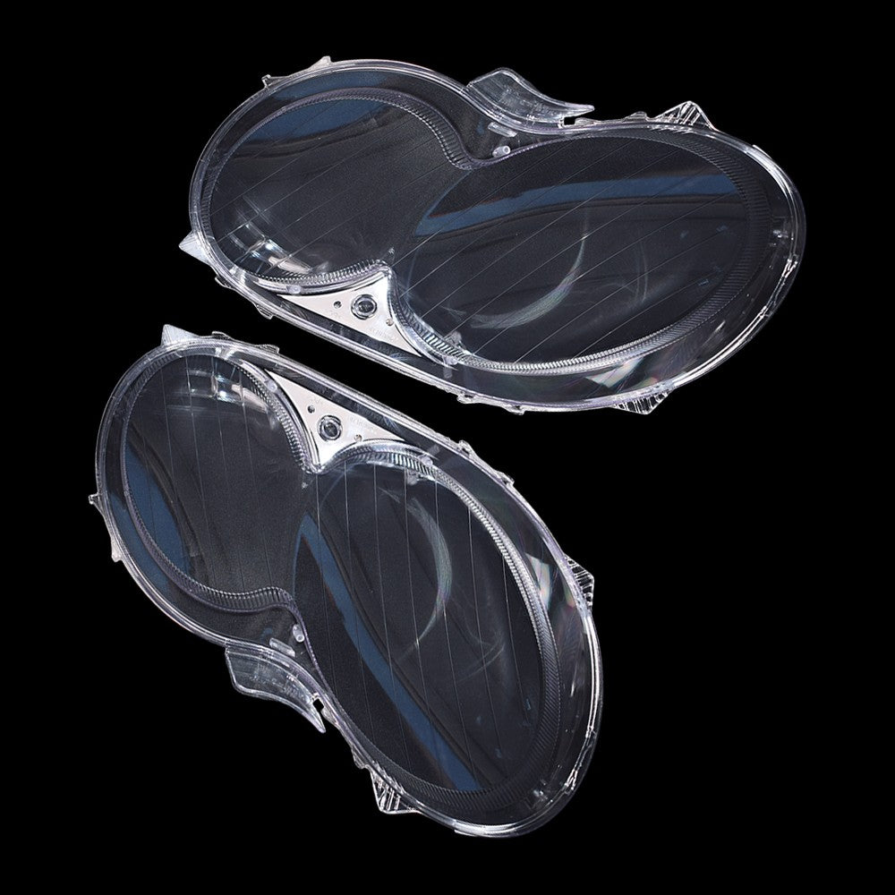A Pair Headlight Lens Cover Clear L+R For Mercedes Benz CLK C209 W209 2005-2009