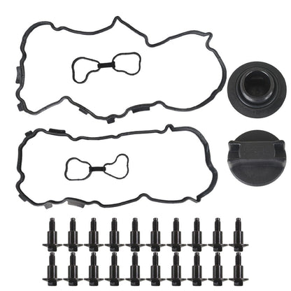 2PCS LH & RH Valve Cover Set w/ Gasket & Bolts & Cap For 2011-2012 Infiniti G25