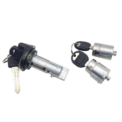 New IGNITION SWITCH & DOOR LOCK CYLINDER For GMC Chevy KEYED ALIKE 2 KEYS