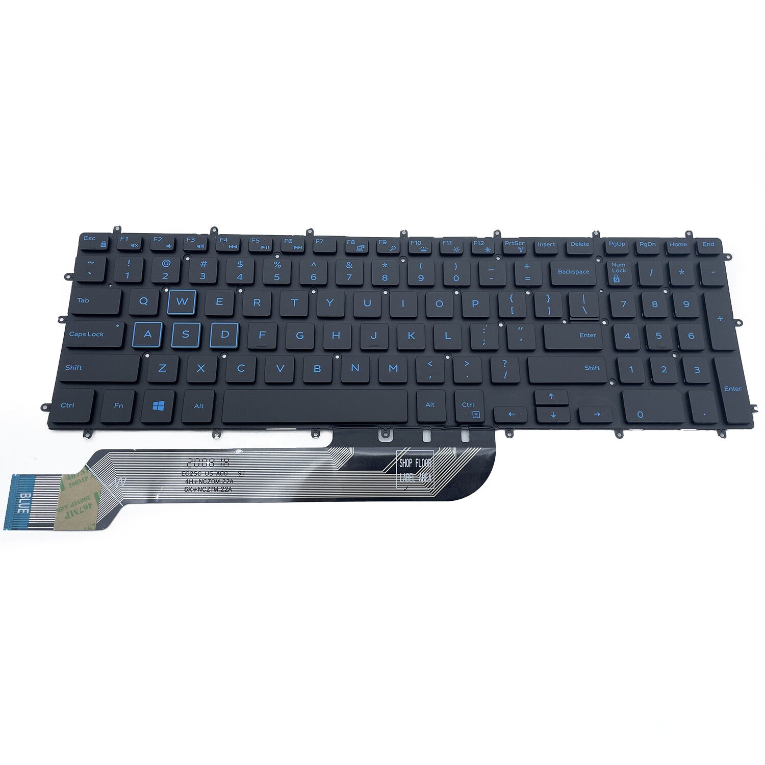 New For DELL G7 7588 7590 7790 G7 15 7588 Keyboard w/Blue Backlit M6JTP Black