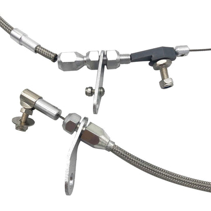 for Chrysler 904 Tranny Kickdown Cable Kit Stainless Braided Kick Down Cable