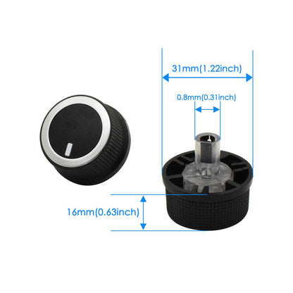 3 x A/C Heater TEMP CONTROL KNOB For 08-17 Chevrolet Express Van Savana 84793085