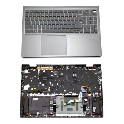 For Dell Inspiron 15Pro 5510 5515 Palmrest Backlit Keyboard Touchpad 06P0TG Gray