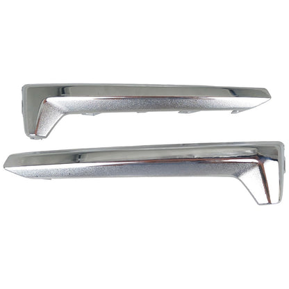 Left&Right Front Fog Light Cover Trim Chrome For 2017 2018 Subaru Forester