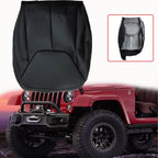 Passenger Bottom Leather Seat Cover Black For 2011-2017 Jeep Wrangler Rubicon