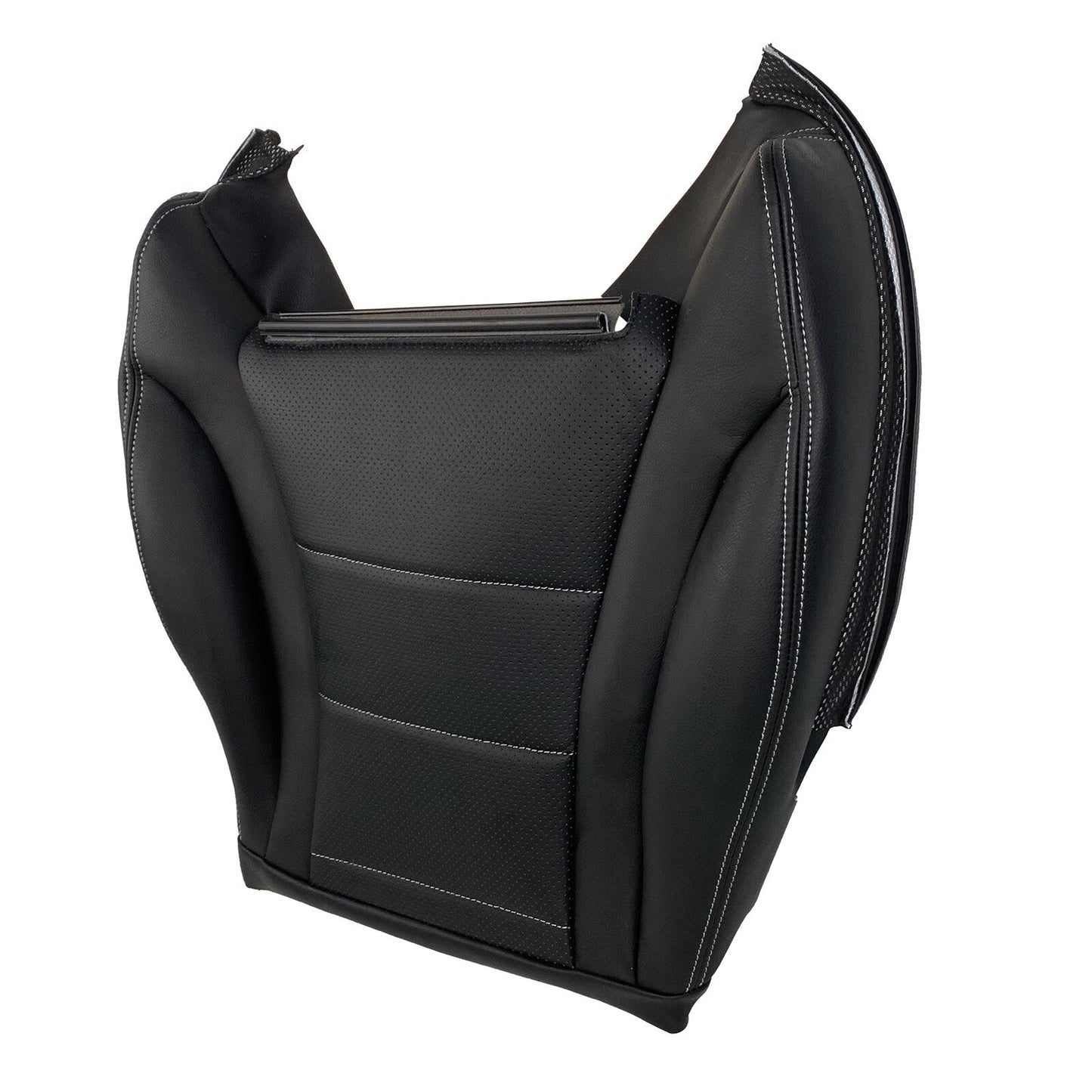 Driver Side Bottom Leather Seat Cover Black For 2015-2021 Mercedes Benz C300