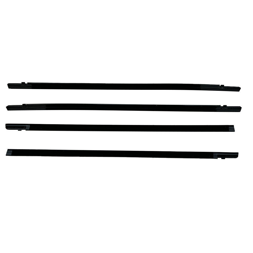4PCS Weatherstrip Window Moulding Trim Seal Belt For Honda Civic Sedan 2016-2021
