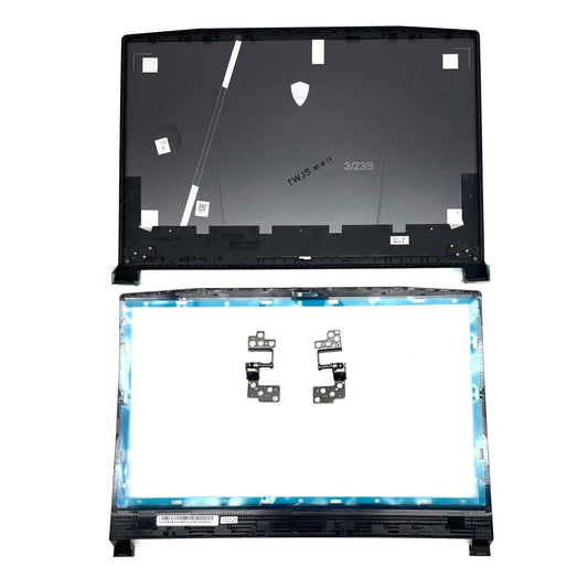 New Back Cover+Bezel Hinges For MSI Pulse GL66 Crosshair 15 MS-1581 Top Case Lid