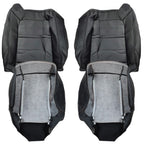 Front Leather Seat Cover Black For 2003 2004 2005 2006 2007 Hummer H2 SUV SUT