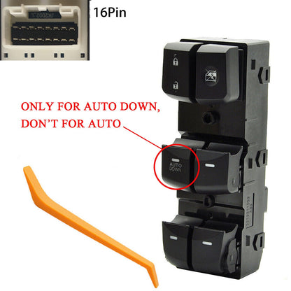 Left Driver Master Door Window Switch 93570-3x000 For Hyundai Elantra 2011-2015