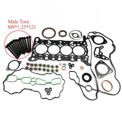 Head Gasket Bolts Set Fit For 2016-2019 Chevrolet Cruze 1.4L 1.5L L4 DOHC 16V