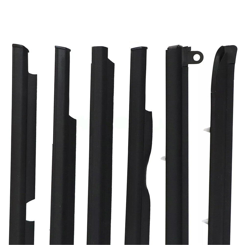 Car Quarter Door Belt Moulding Black Set For 2003-2008 2009 Toyota Prado GX470
