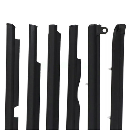 Car Quarter Door Belt Moulding Black Set For 2003-2008 2009 Toyota Prado GX470