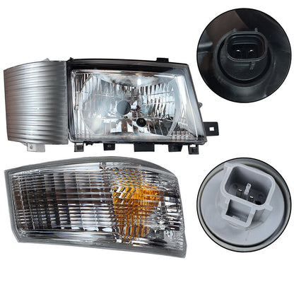 Headlight & Corner Reflector & Turn Signal Lamp For Mitsubishi Fuso FE 12-20 RH