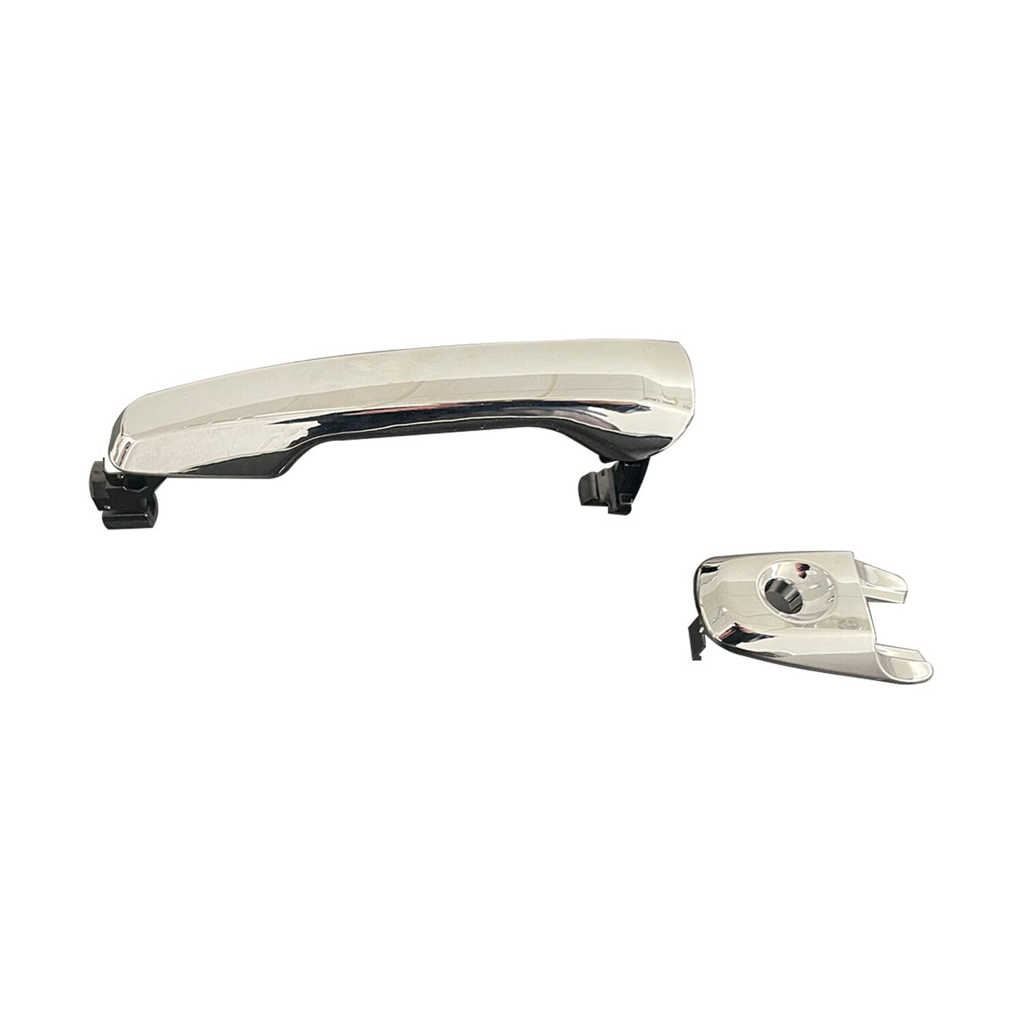 Front Left Exterior Door Handle For 2011-2017 Ford Explorer Chrome with Key Hole