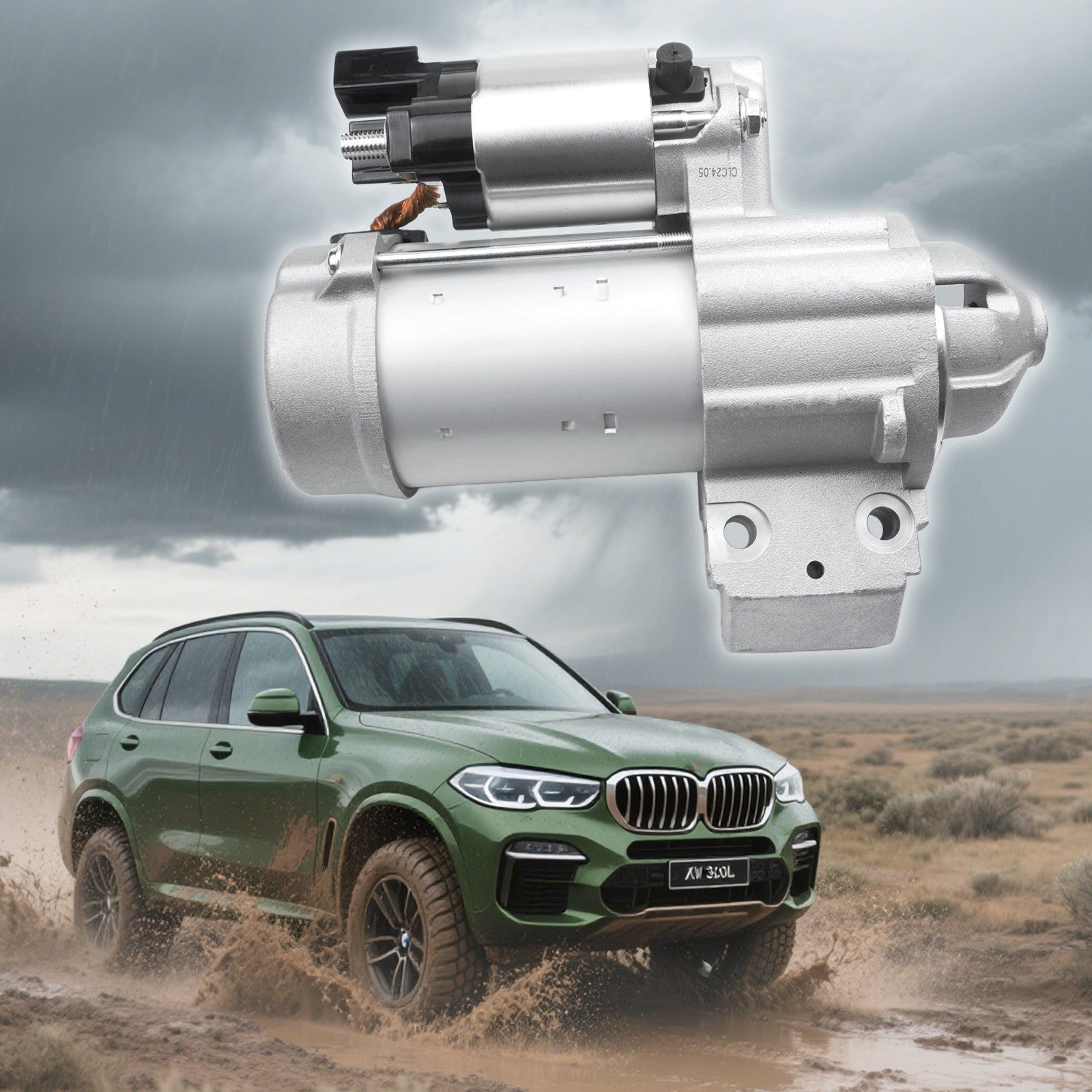 Starter Motor for 2020-2024 BMW 540i 740i 840i M2 M3 M4 X3 X4 3.0L 12418671505