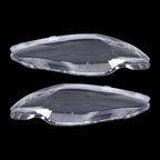 Pair Front Headlamp Headlight Lens Cover Shell Clear For Jaguar XJ XJL 2010-2019