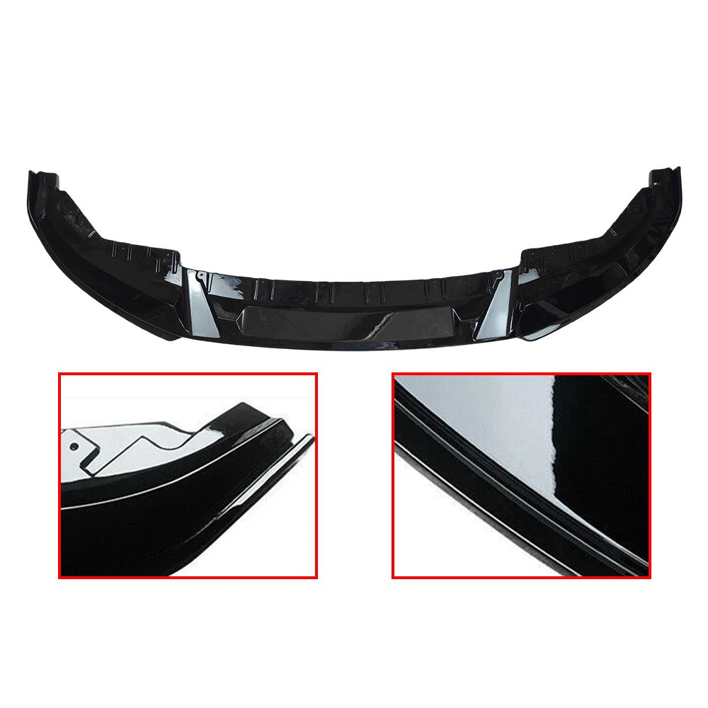 FOR 21-25 BMW G26 M440i i4 M50 GRAN COUPE 3D STYLE GLOSS BLACK FRONT BUMPER LIP