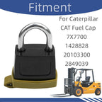 246-2641 3 set Padlock with Key For Caterpillar CAT Fuel Cap 7X7700 1428828