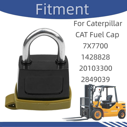 246-2641 3 set Padlock with Key For Caterpillar CAT Fuel Cap 7X7700 1428828