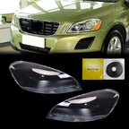 Front Pair Headlight Lens Cover For Volvo XC60 2009 2010 2011 2012 2013 Clear