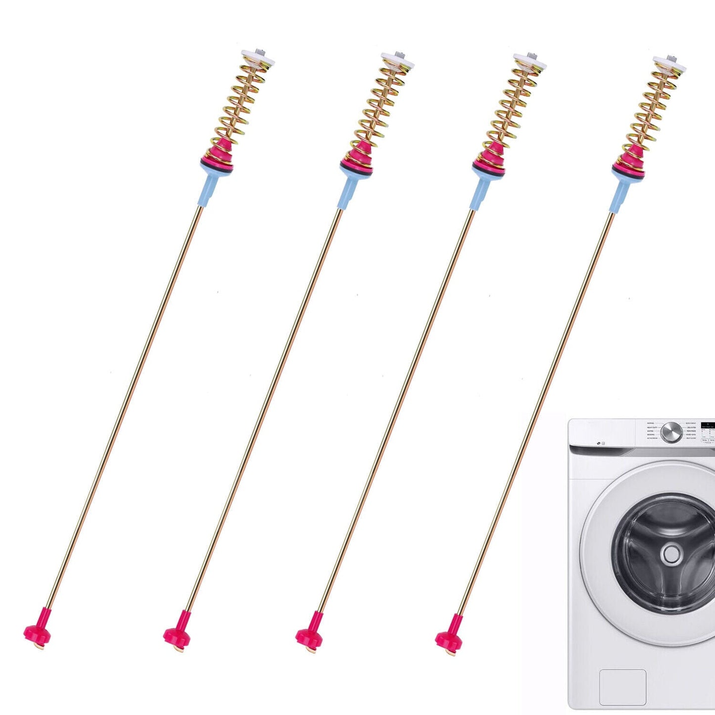 4Pcs DC97-16350V Washer Suspension Rod 27.6 Damper For Samsung WA54R7200AV/US