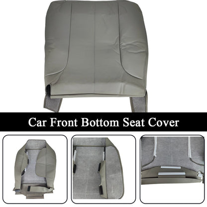 Passenger Bottom Leather Seat Cover Gray Fit For 2002 - 2005 Dodge Ram 1500 SLT