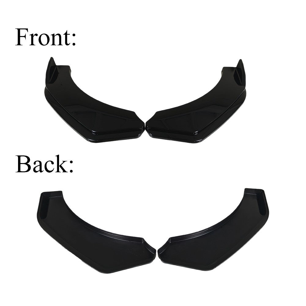 For Chrysler 300C SRT Glossy Black Front Bumper Lip Spoiler Splitter Body Kit