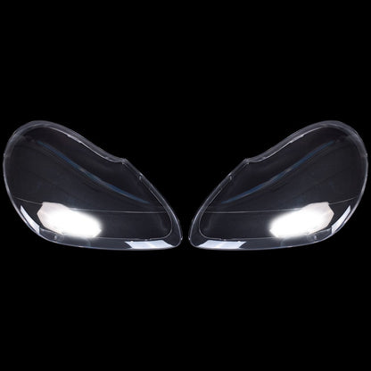 For Porsche Cayenne 2003-2006 2PCS Car Headlight Lens Cover Shell+Glue Clear L+R