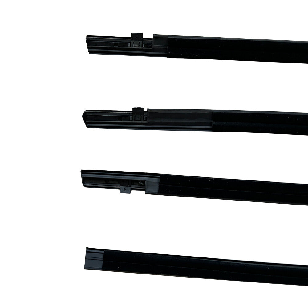 4PCS Weatherstrip Window Moulding Trim Seal Belt For Honda Civic Sedan 2016-2021