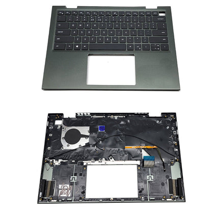 New Palmrest Backlit Keyboard Green 0VJ2PX For Dell Inspiron 14 5410 7415 2-in-1