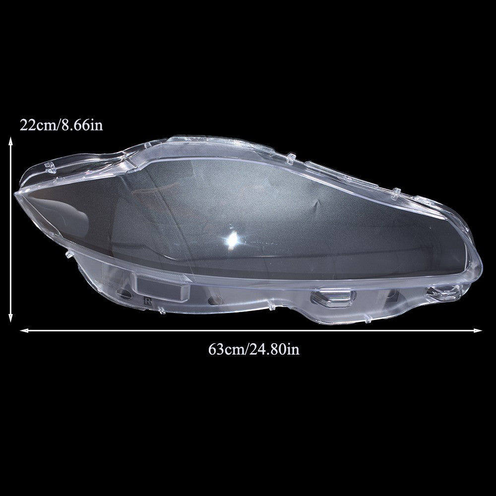 Pair Front Headlamp Headlight Lens Cover Shell Clear For Jaguar XJ XJL 2010-2019