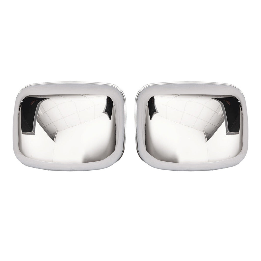 For 2008-2017 Freightliner Cascadia Chrome Hood Mirrors Cover LH RH Pair