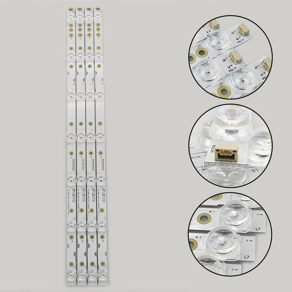 LED Strips For TCL D50A360 D50A730U 50S421LFAA 50S425KEBA TCL-GIC-50D6-3030-4X7