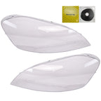 Front Pair Headlight Lens Cover For Volvo XC60 2009 2010 2011 2012 2013 Clear
