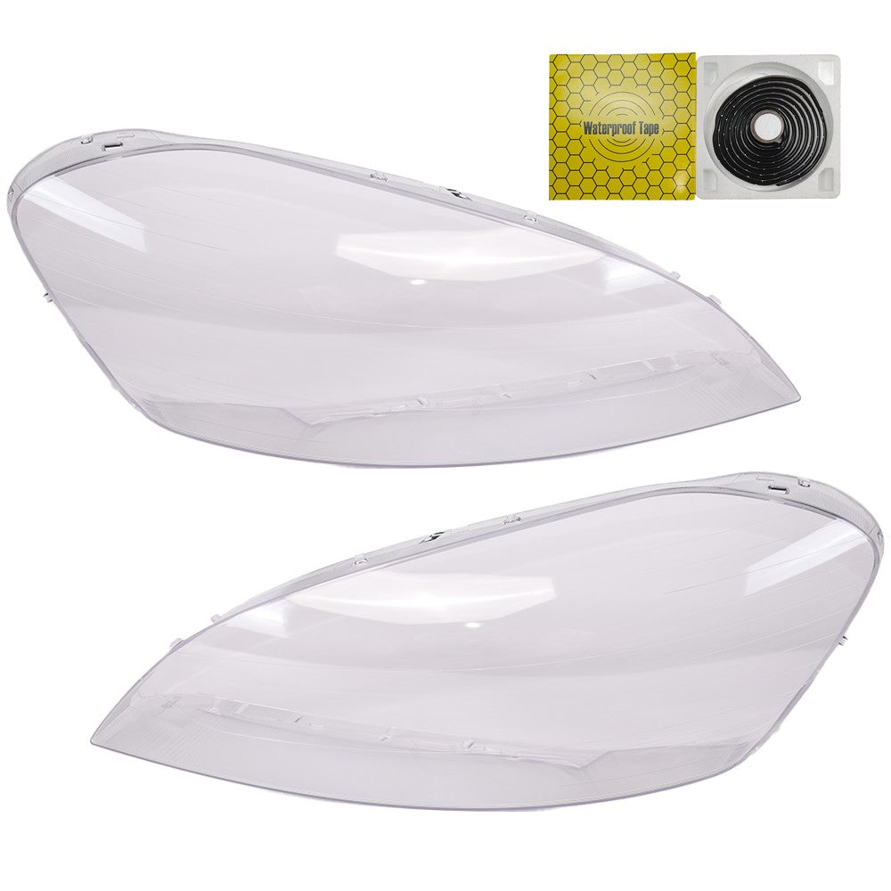 Front Pair Headlight Lens Cover For Volvo XC60 2009 2010 2011 2012 2013 Clear