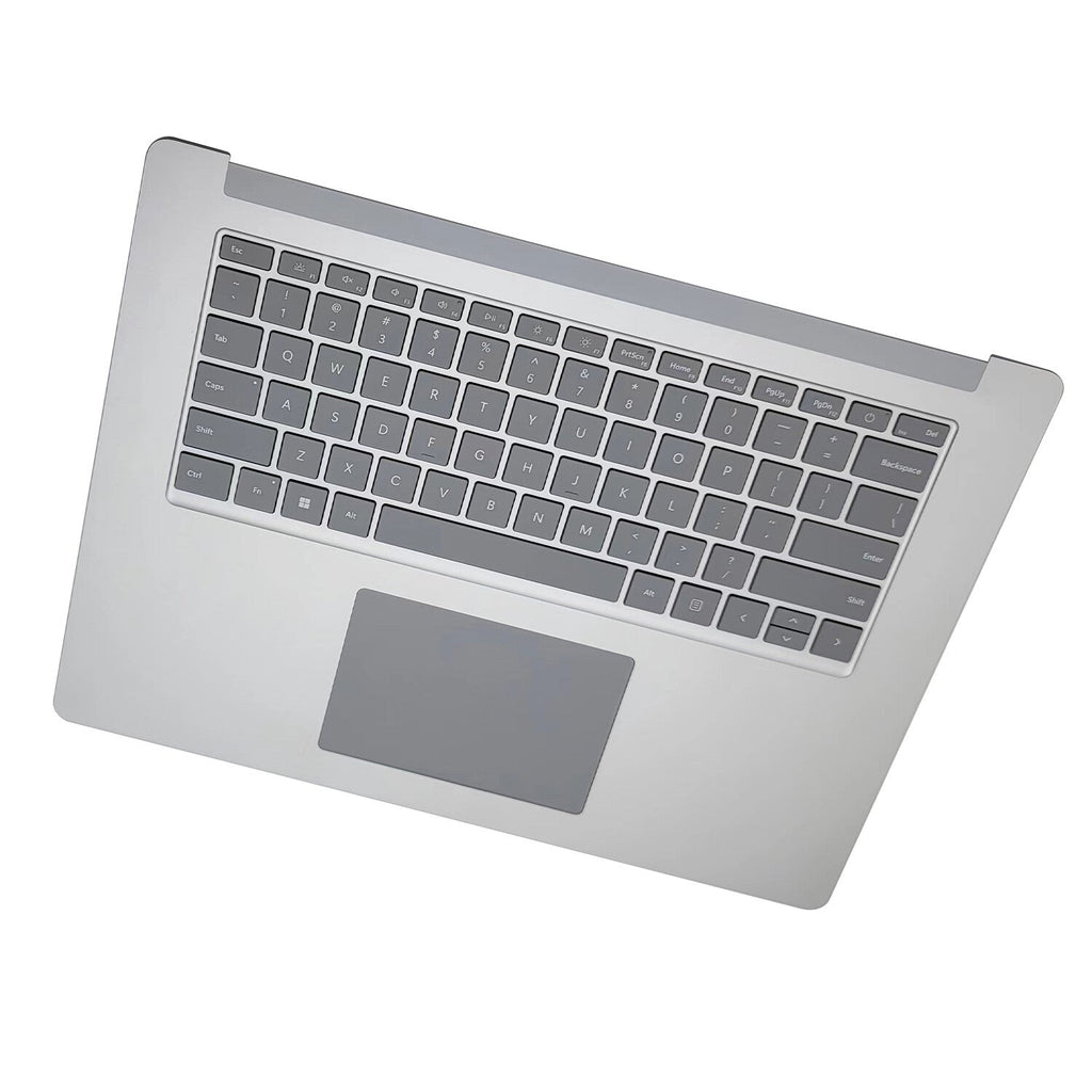 New Silver Palmrest Keyboard Touchpad For Microsoft Surface Laptop 3 15" 1873 US