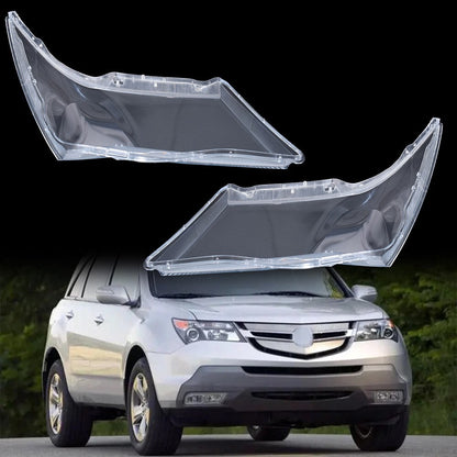 A Pair Headlight Headlamp Lens Cover Replacement For Honda Acura MDX 2007-2013