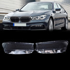 2x Headlight Lens Cover Shell Clear For BMW 7 Series G11 G12 740i 750i 2016-2019