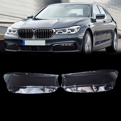 2x Headlight Lens Cover Shell Clear For BMW 7 Series G11 G12 740i 750i 2016-2019