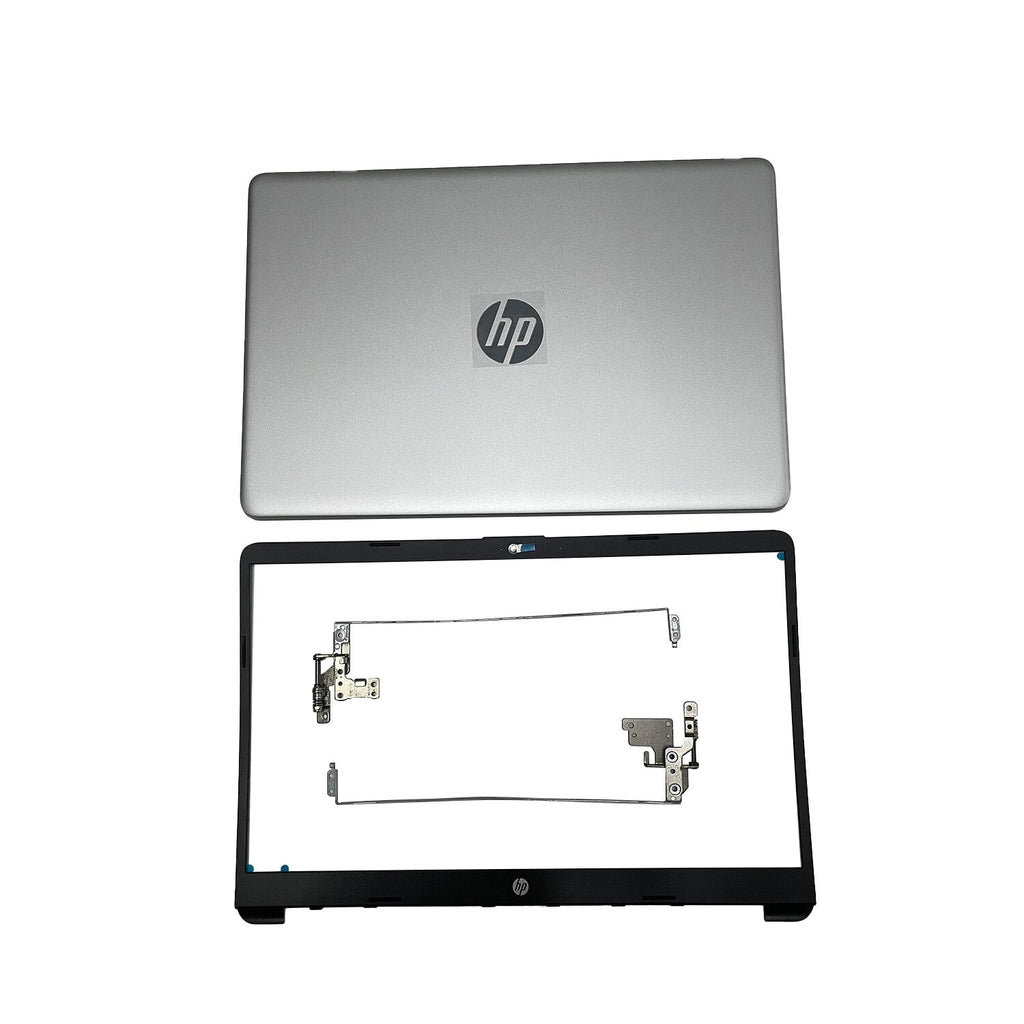 New For HP 15-DW 15-dw1083wm Top Back Cover & Bezel Hinges Silver L52012-001 US