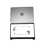New For HP 15-DW 15-dw1083wm Top Back Cover & Bezel Hinges Silver L52012-001 US